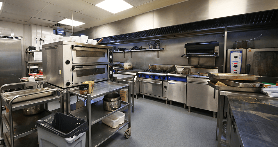 kitchen in use