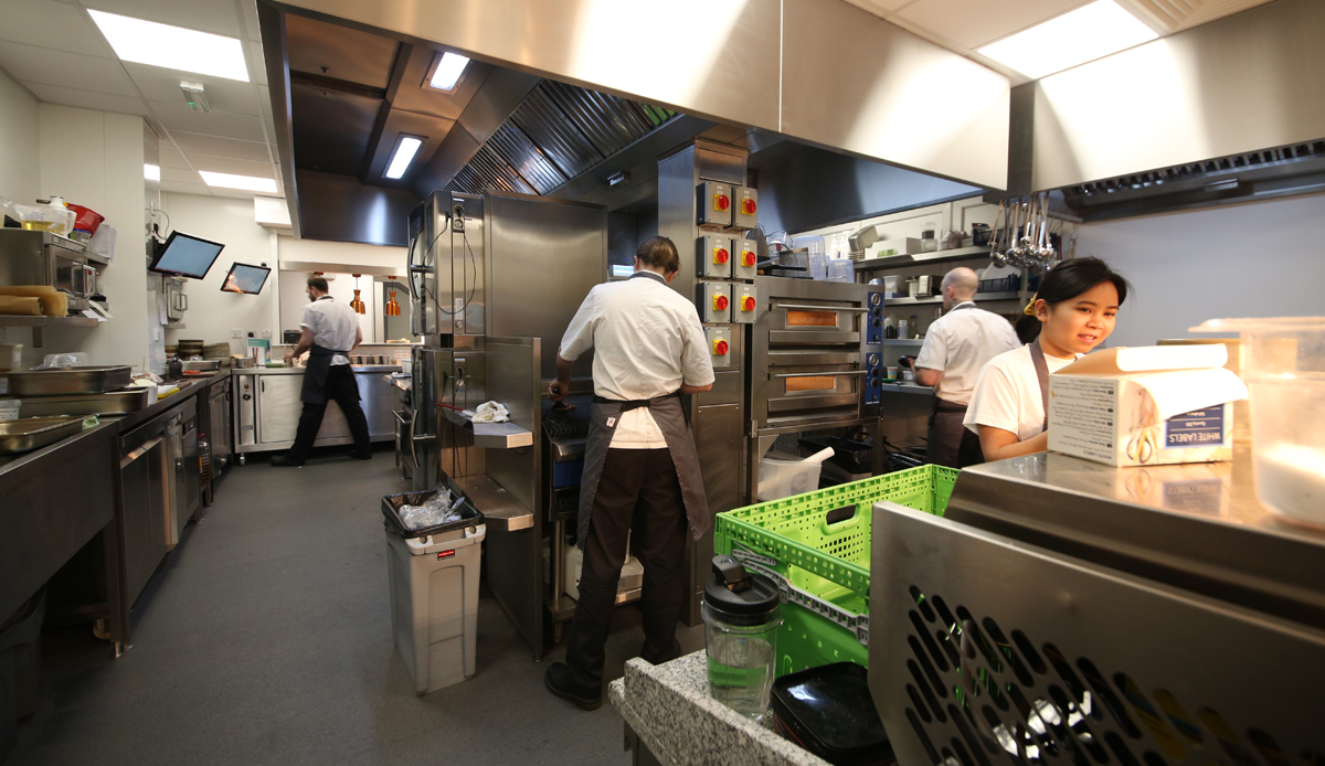 kitchen workers